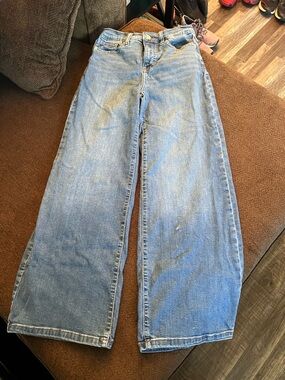 Banana Republic Wide-Leg Jeans in Light Blue Denim